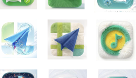 非常好看治愈的 夏日冰爽 水嫩手机APP图标 苹果安卓都可以安装