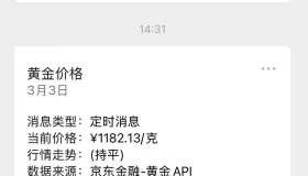 喜讯：黄金价格消息推送 修改成 黄金价格监控系统，他来啦！！！