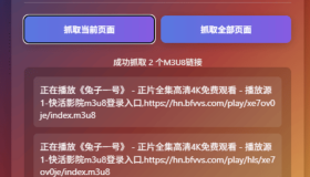 谷歌浏览器网页M3U8视频链接插件v1.1