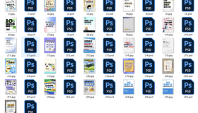小红书创意海报封面PS模板