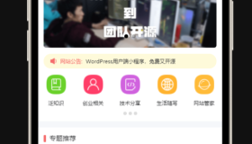 wordpress 全断小程序源码