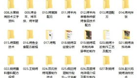 32套各类烧烤炭烤小吃技术合集，打工的牛马们，学门技术备个后路