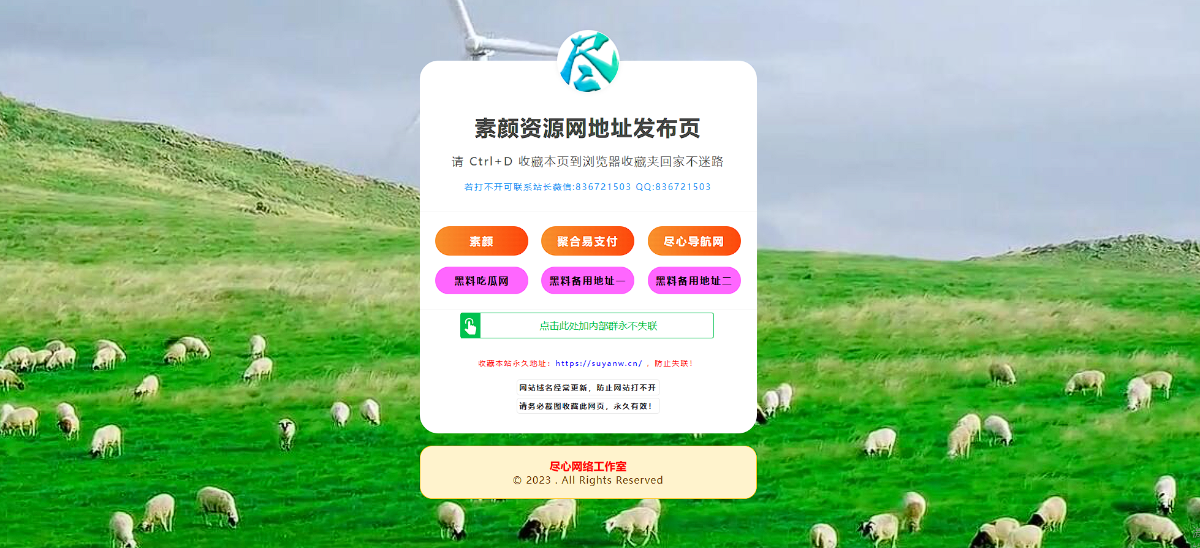 自适应网址导航网站发布页单页网页模板 html 静态无后台源码