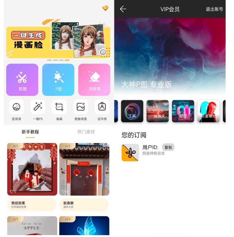 大神 P 图修图软件国际版 v4.7.4.30 解锁