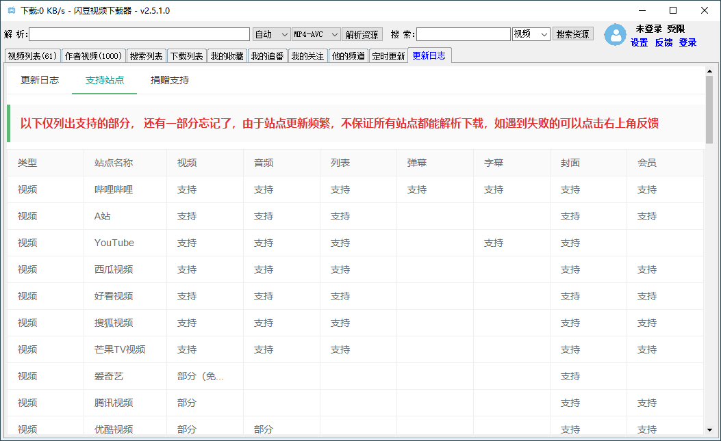 闪豆多平台视频下载器 v2.9.2