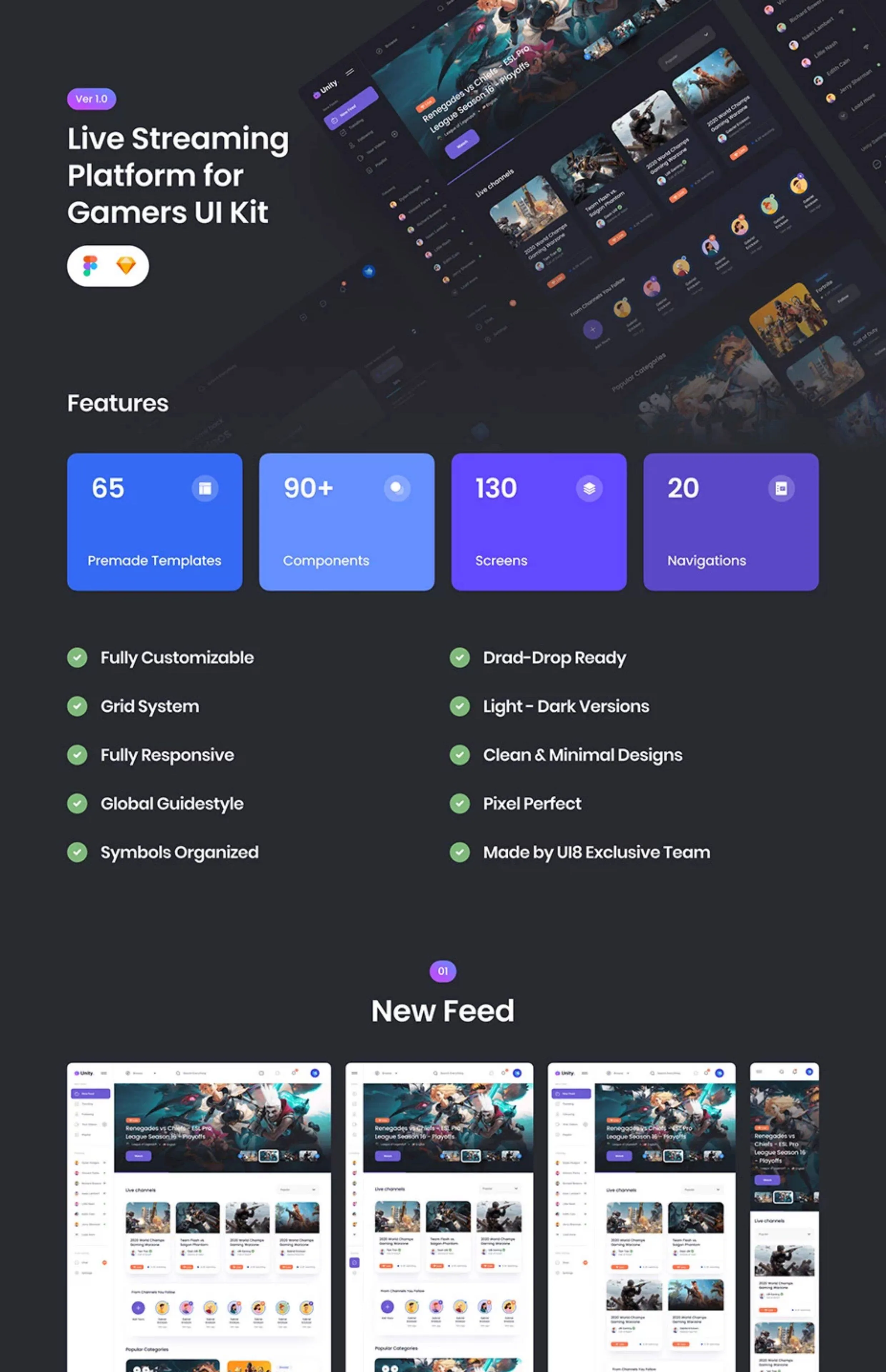 游戏 APP 后台管理系统 HTML 网站模板源码 UI 设计界面模板 XD\SKETCH
