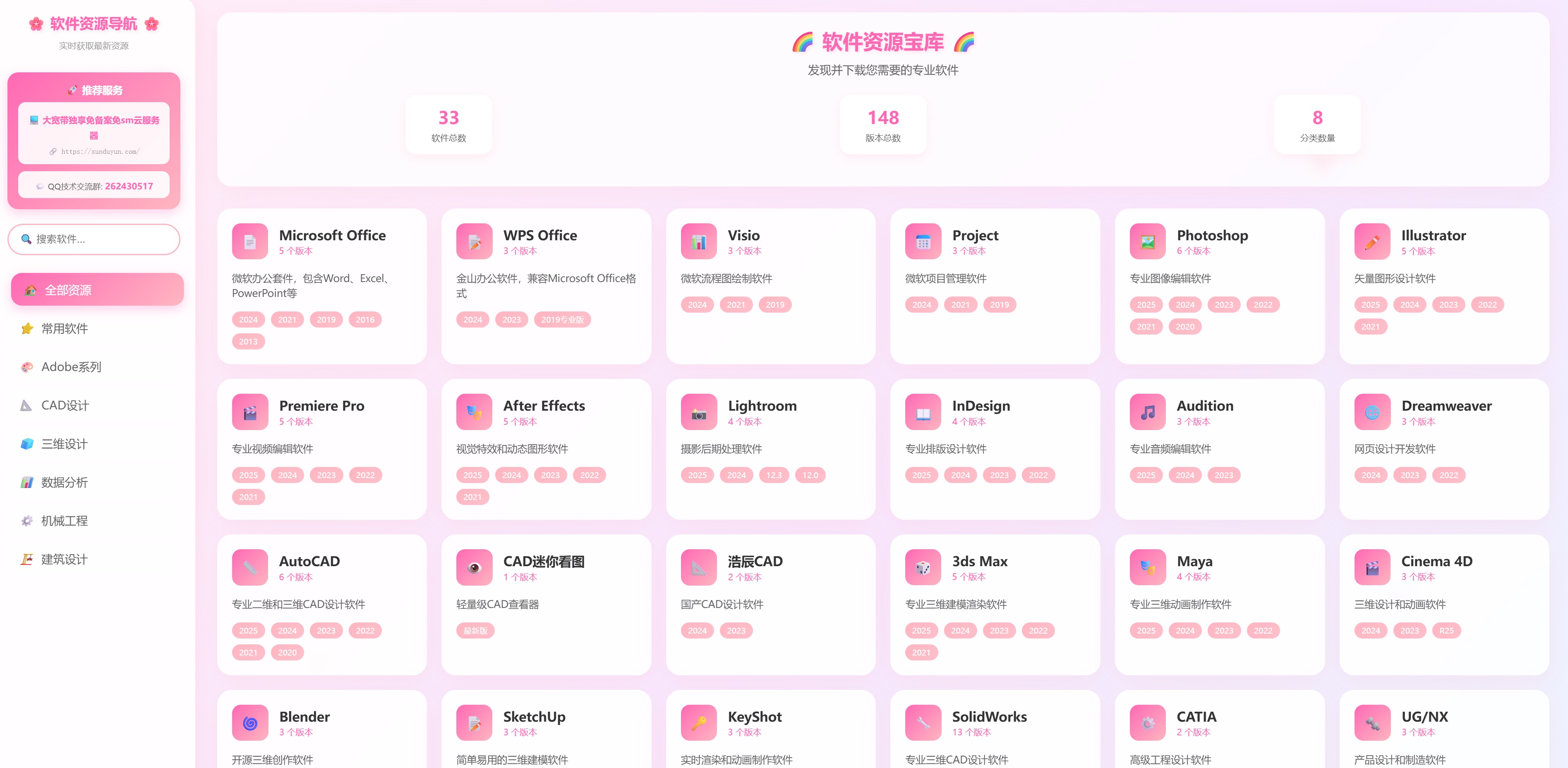 KaiGe 软件资源导航站源码