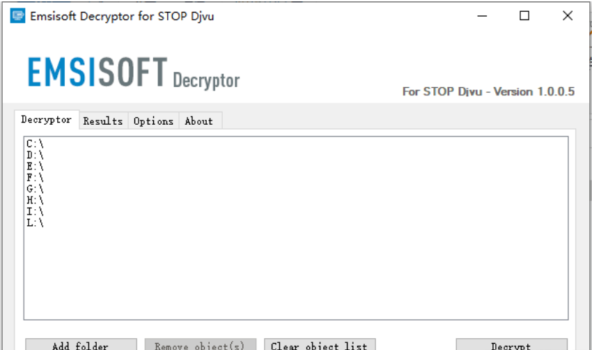STOPDecrypter 1.0.0.5 主流勒索病毒解密器！