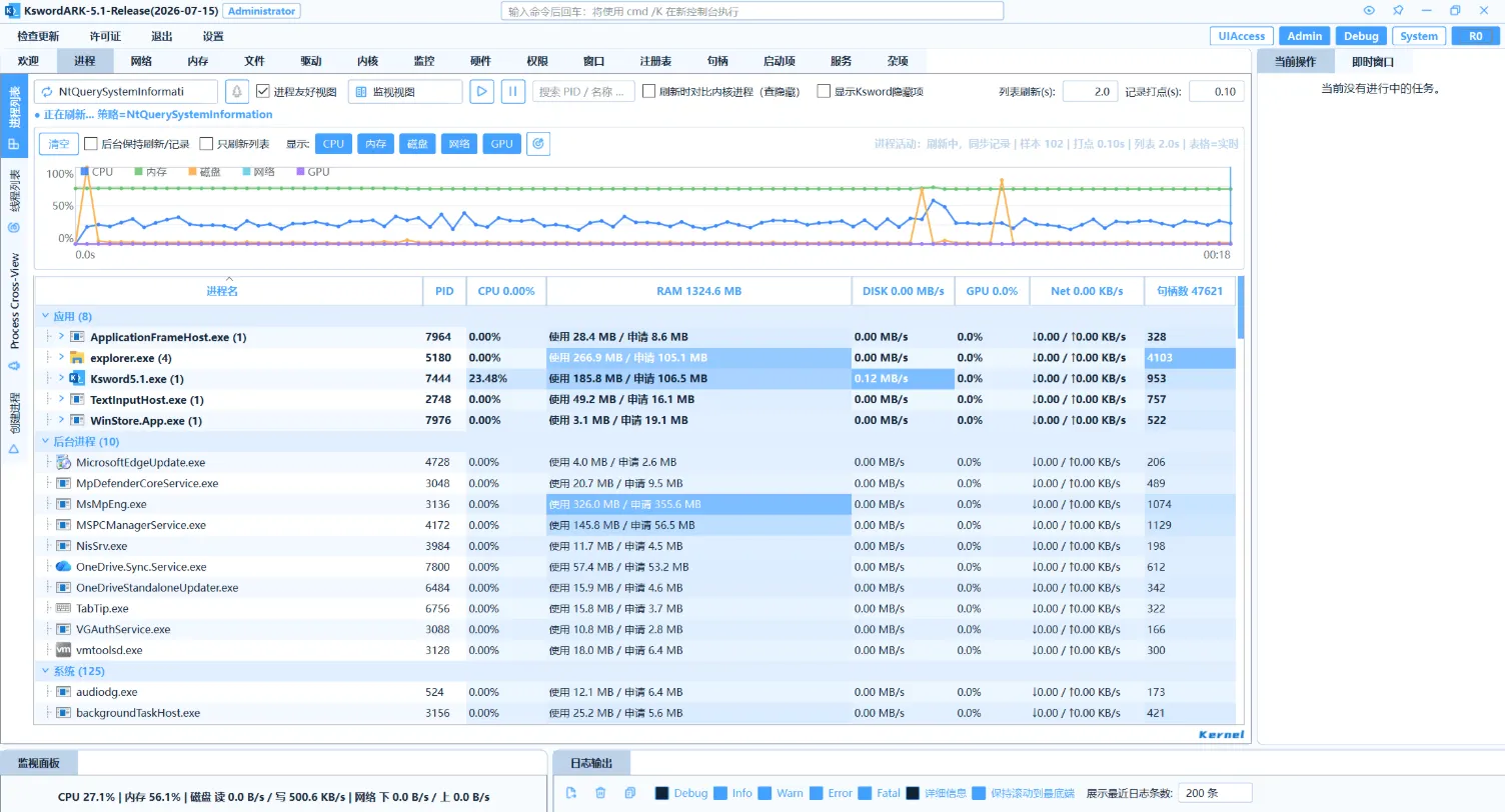 KswordARK-5.1.2.2 最强的开源 ARK 工具