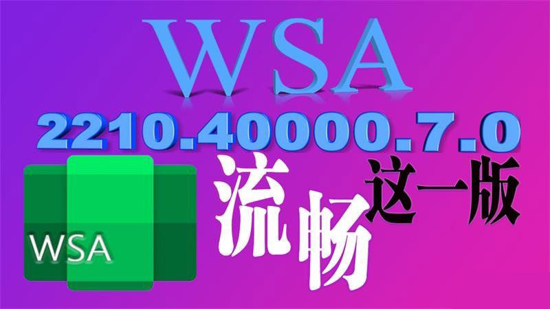微软 WSA 安卓子系统流畅版 2210.40000.7.0