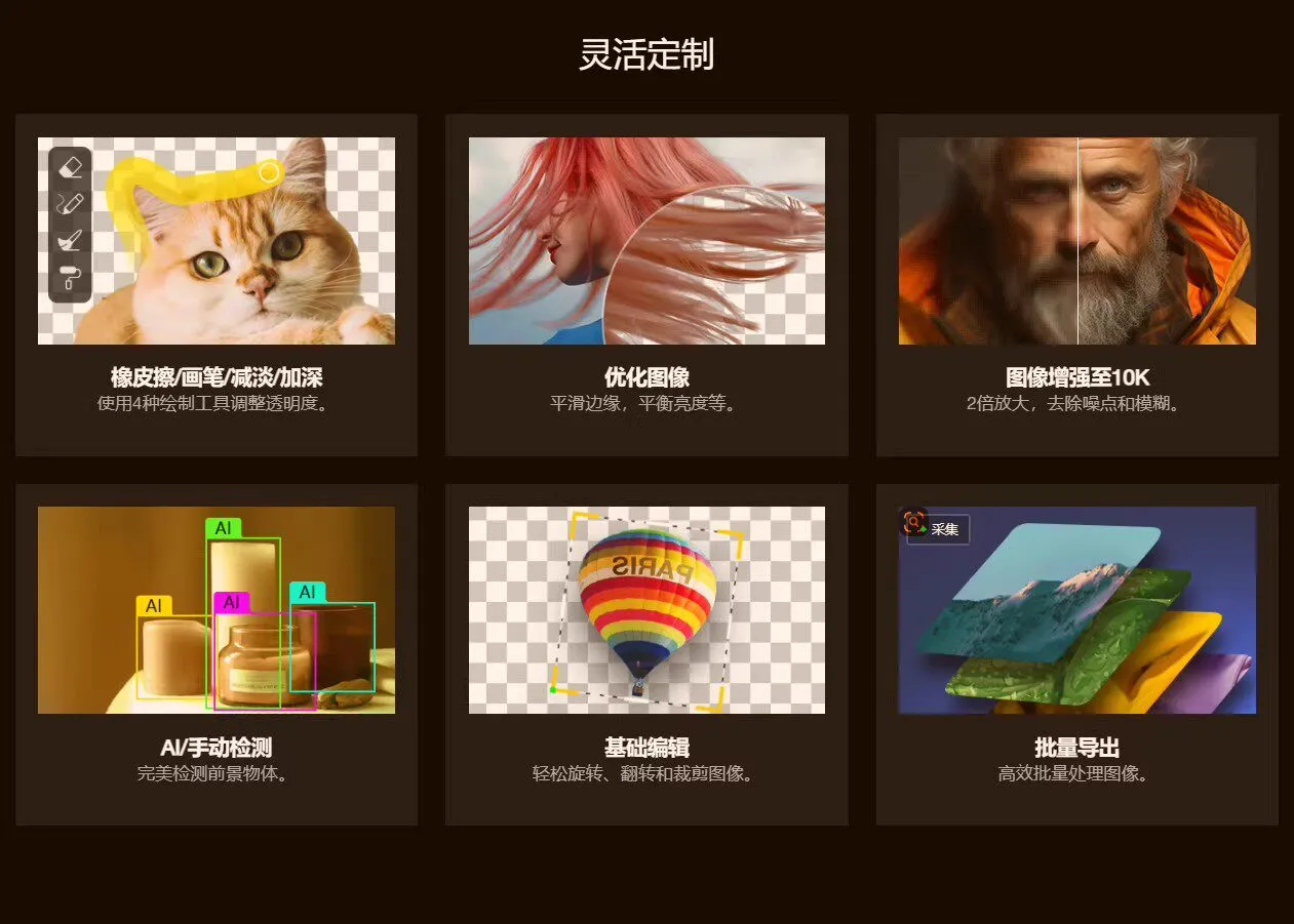 智能抠图 Matting2.6 一键快速抠图 PS 修图影楼设计 AI 抠图工具