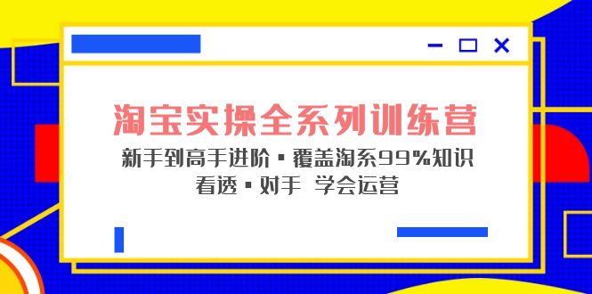 淘宝实战宝典 + 淘系全系列进阶，初级到进阶，覆盖淘系 99% 的知识，看透对手自然会运营