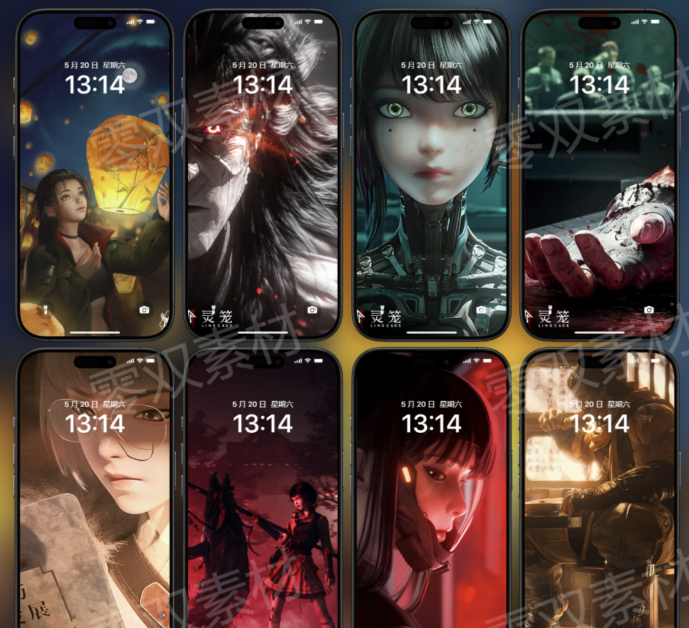 灵笼高清壁纸 4K8K 手机电脑桌面国漫插画海报动漫人物原画图片素材