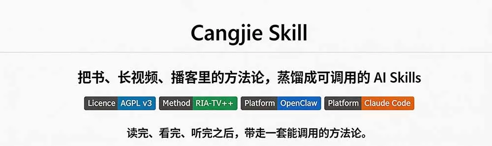 全网走红！GitHub 上 6.7K Star 的开源项目，把任何书、长视频、播客蒸馏成 AI 工具