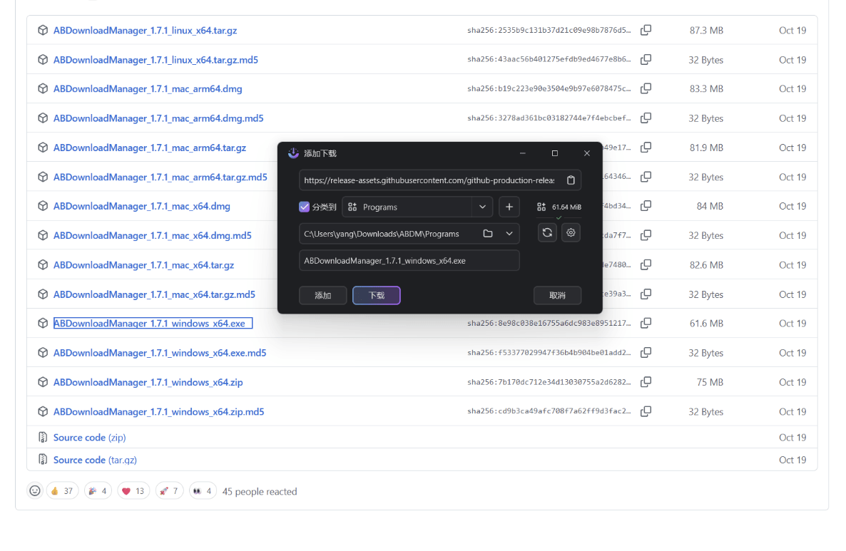 开源下载器 ab-download-manager V1.7.1