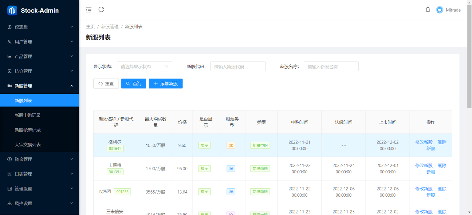 香港股票源码 / 大宗交易与新股申购系统源码 / 全套视频教程
