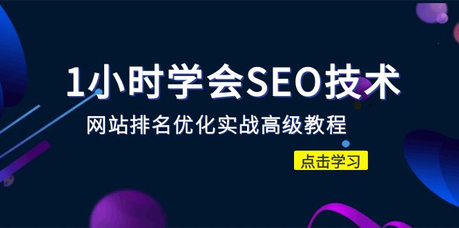 1 小时学会 SEO 技术 网站排名优化实战高级教程 - 秒杀市面 95% 收费几千的 SEO 教程