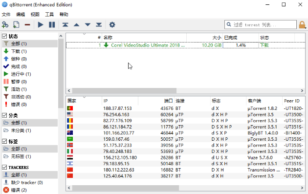 BT 下载工具 qBittorrent 4.6.5 Win&Mac 240527 最新版 + 绿色增强版