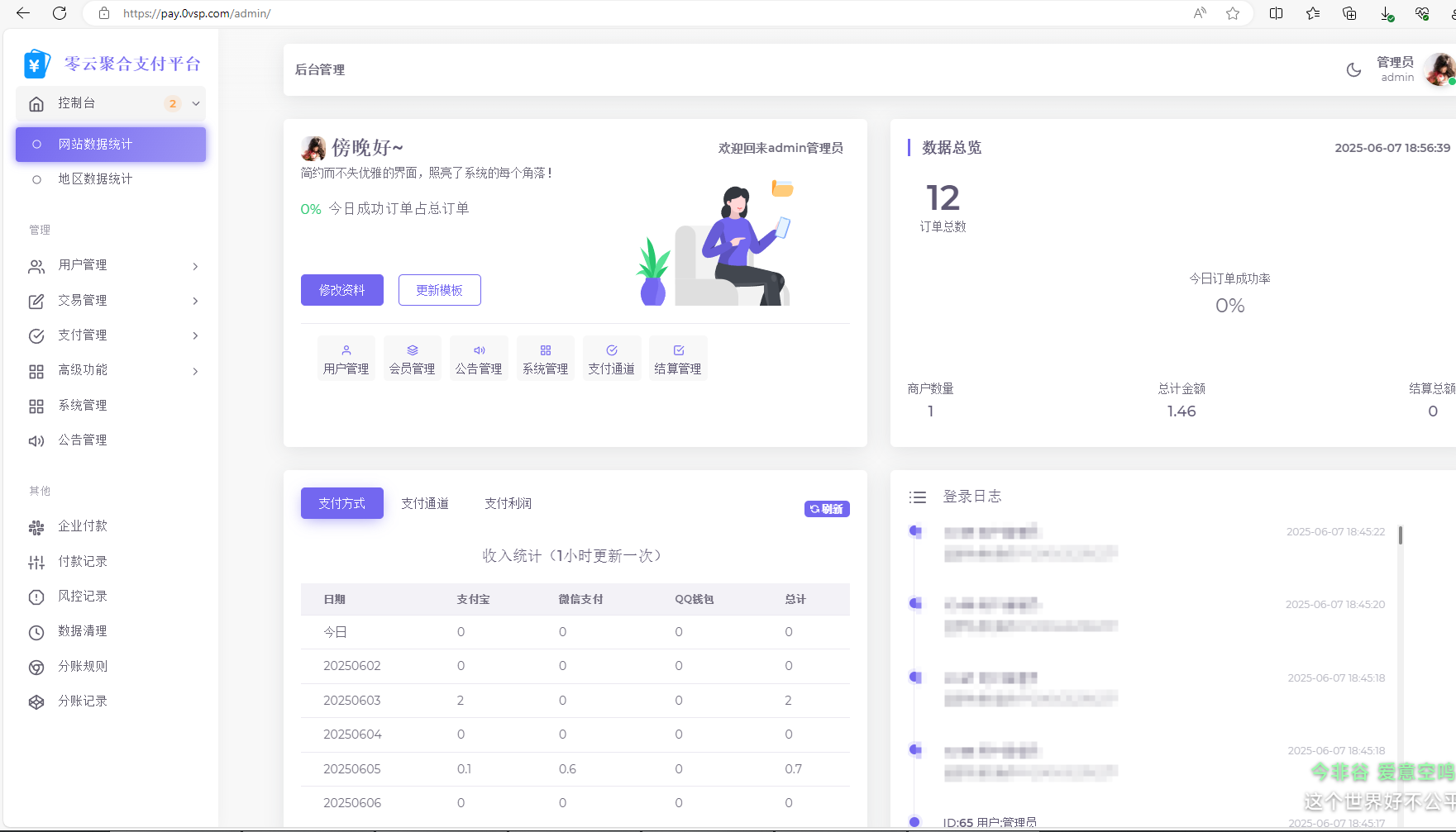 2025最新易支付開源模板前臺+用戶中心+后臺三合一