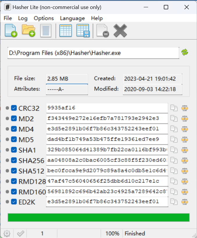 Hasher Lite v4.1.0.2 Beta 文件哈希生成器-小浪学习网