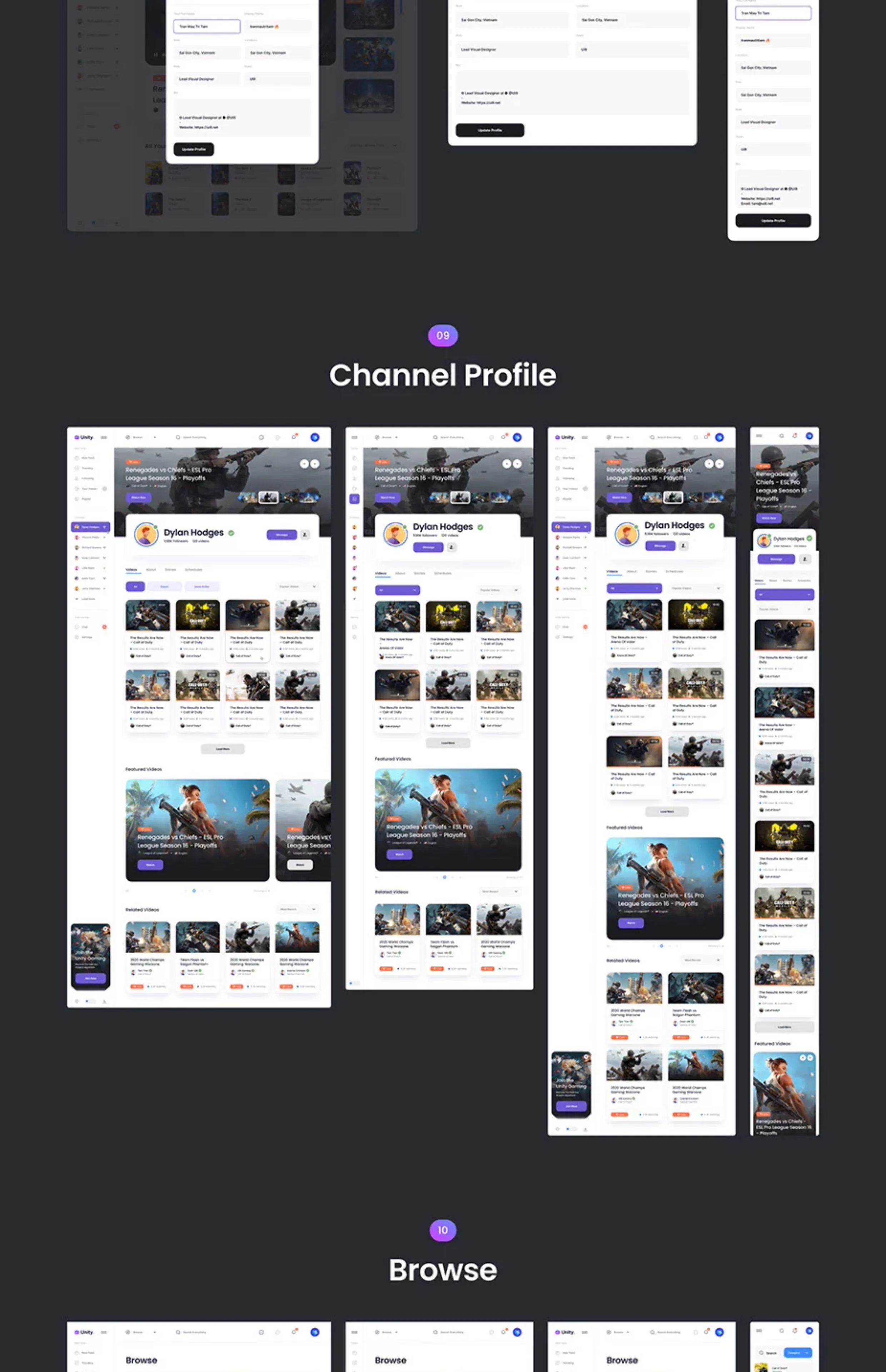 游戏 APP 后台管理系统 HTML 网站模板源码 UI 设计界面模板 XD\SKETCH