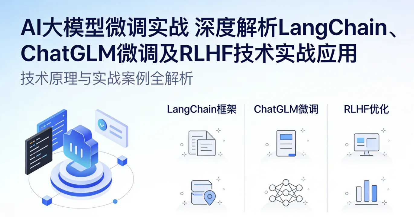 AI 大模型微调实战 深度解析 LangChain、ChatGLM 微调及 RLHF 技术实战应用 AI 大模型微调实战 深度解析 LangChain、ChatGLM 微调及 RLHF 技术实战应用
