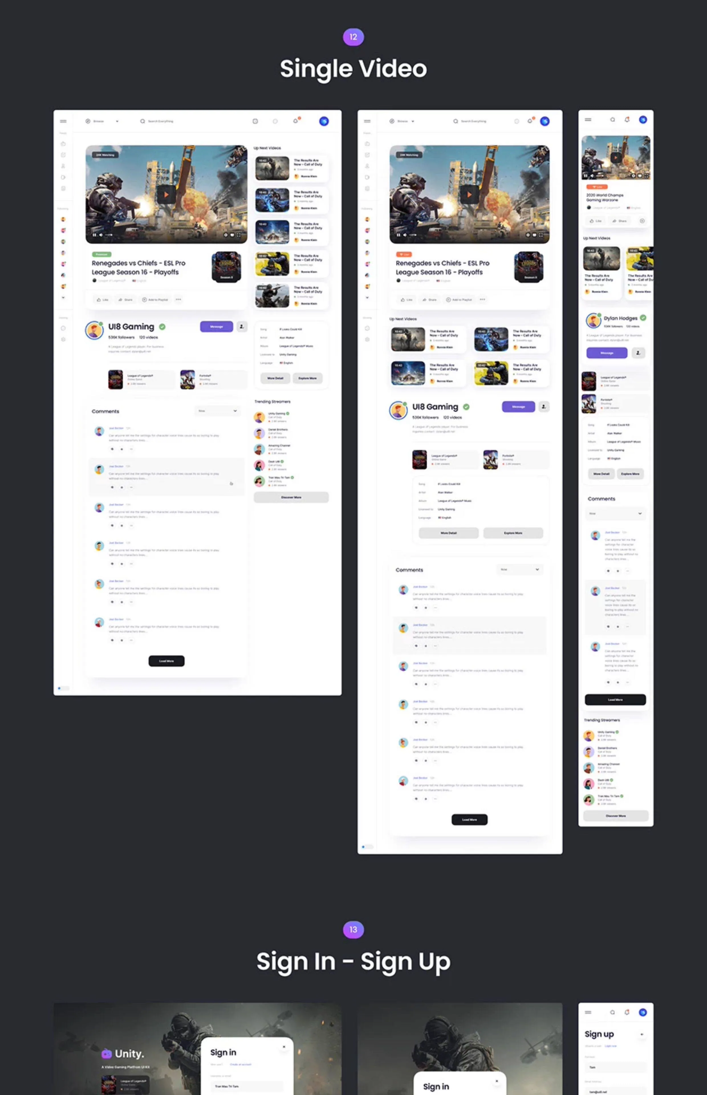 游戏 APP 后台管理系统 HTML 网站模板源码 UI 设计界面模板 XD\SKETCH